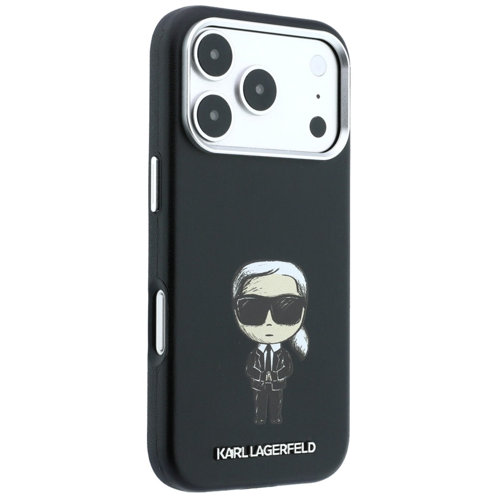 Karl Lagerfeld Smooth Ikonik Sketch MagSafe Case for iPhone 18 Pro / 17 Pro - Black_3
