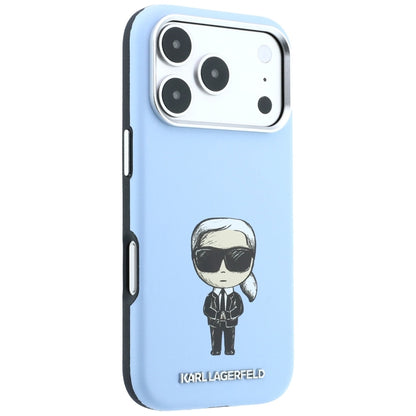 Karl Lagerfeld Smooth Ikonik Sketch MagSafe case for iPhone 18 Pro / 17 Pro - light blue_3