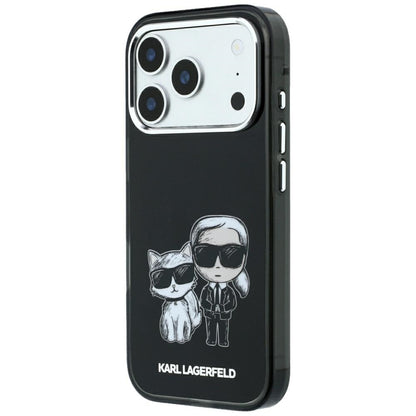 Karl Lagerfeld Smooth Karl &amp; Choupette Bodies Sketch MagSafe Case for iPhone 18 Pro / 17 Pro - Black_1