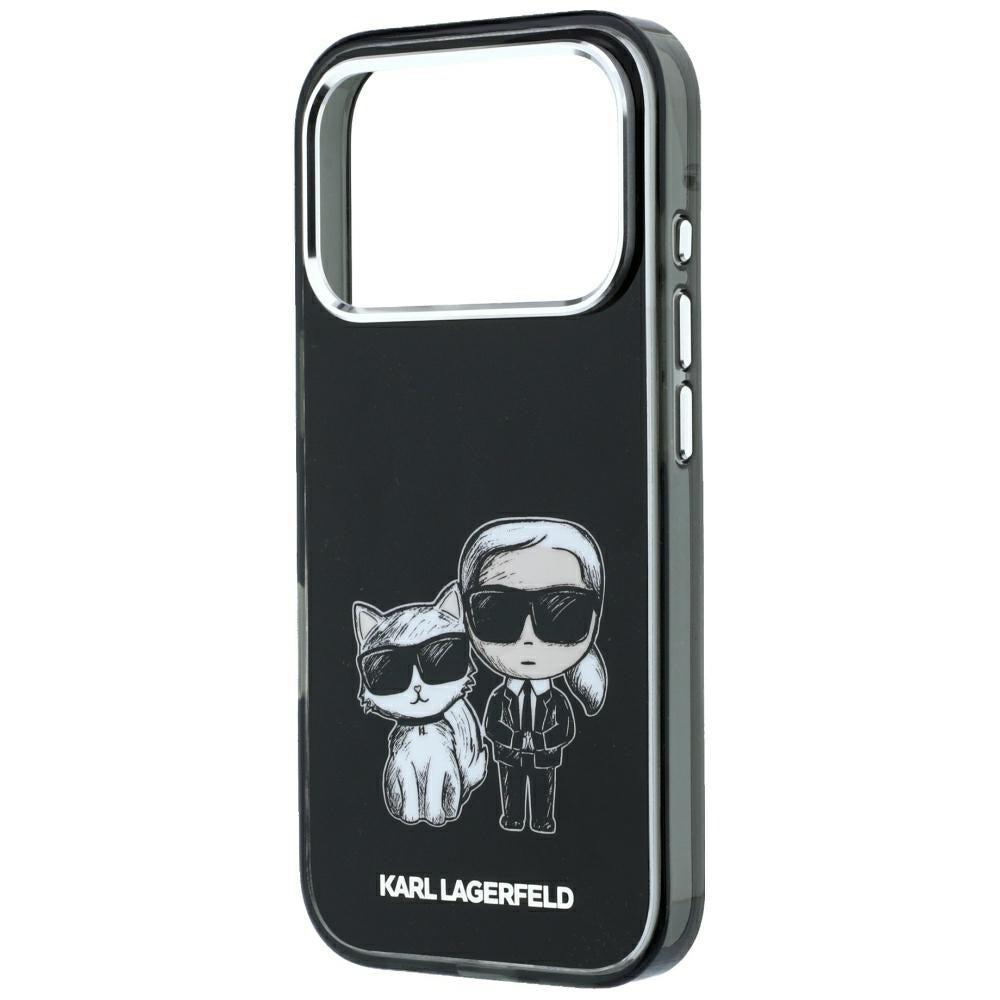 Karl Lagerfeld Smooth Karl &amp; Choupette Bodies Sketch MagSafe Case for iPhone 18 Pro / 17 Pro - Black_5