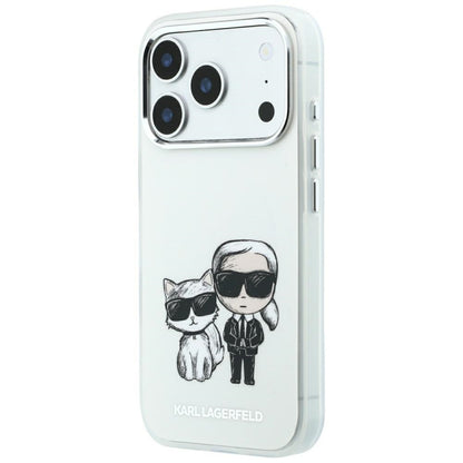 Karl Lagerfeld Smooth Karl &amp; Choupette Bodies Sketch MagSafe Case for iPhone 18 Pro Max / 17 Pro Max Beige_1