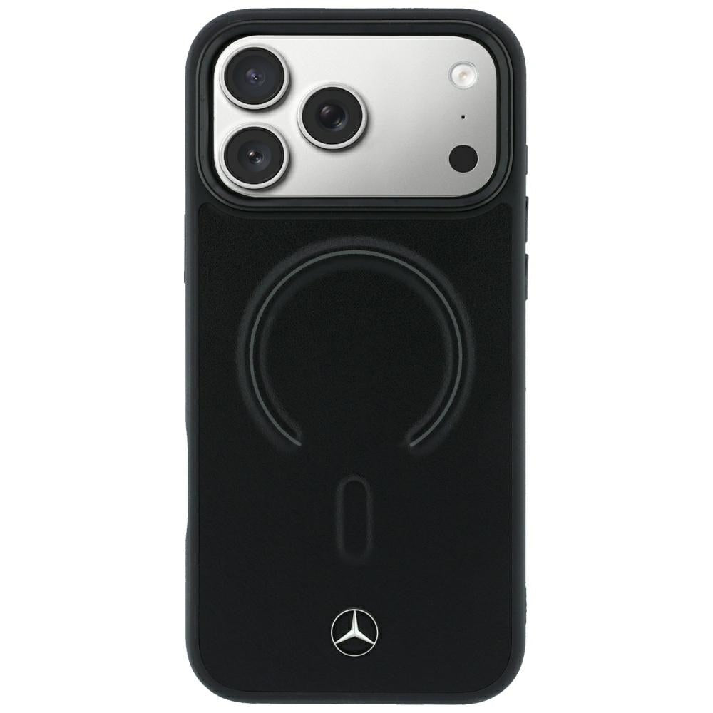 Mercedes Leather 3D MagSafe Case for iPhone 18 Pro / 17 Pro - Black_2