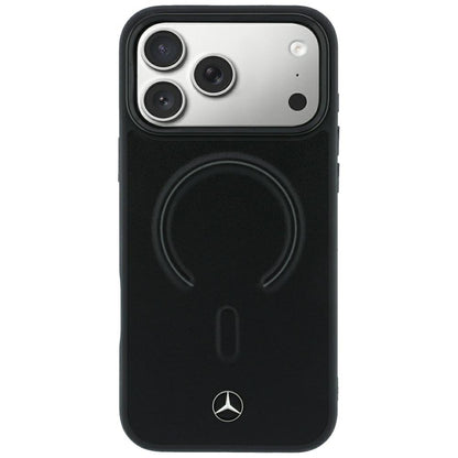Mercedes Leather 3D MagSafe Case for iPhone 18 Pro / 17 Pro - Black_2
