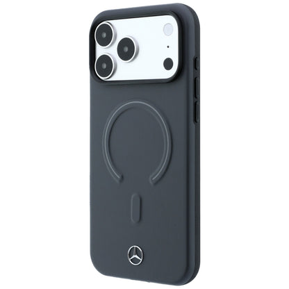 Mercedes Leather 3D MagSafe case for iPhone 18 Pro Max / 17 Pro Max - anthracite_1