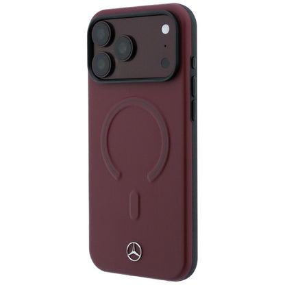 Mercedes Leather 3D MagSafe Case for iPhone 17 Pro Max - Navy Blue_1