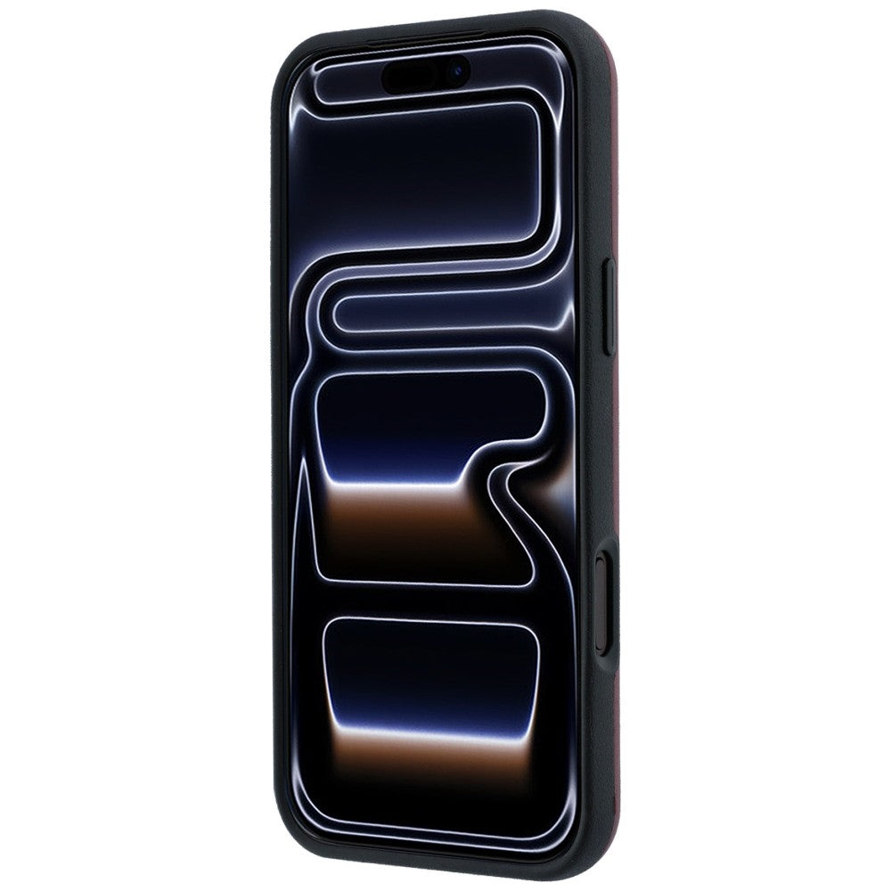 Mercedes Leather 3D MagSafe Case for iPhone 17 Pro Max - Navy Blue_4