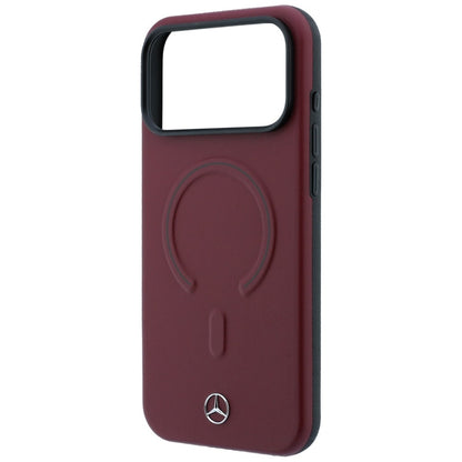 Mercedes Leather 3D MagSafe Case for iPhone 17 Pro Max - Navy Blue_5