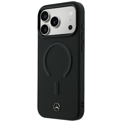 Mercedes Leather 3D MagSafe Case for iPhone 18 Pro Max / 17 Pro Max - Black_1