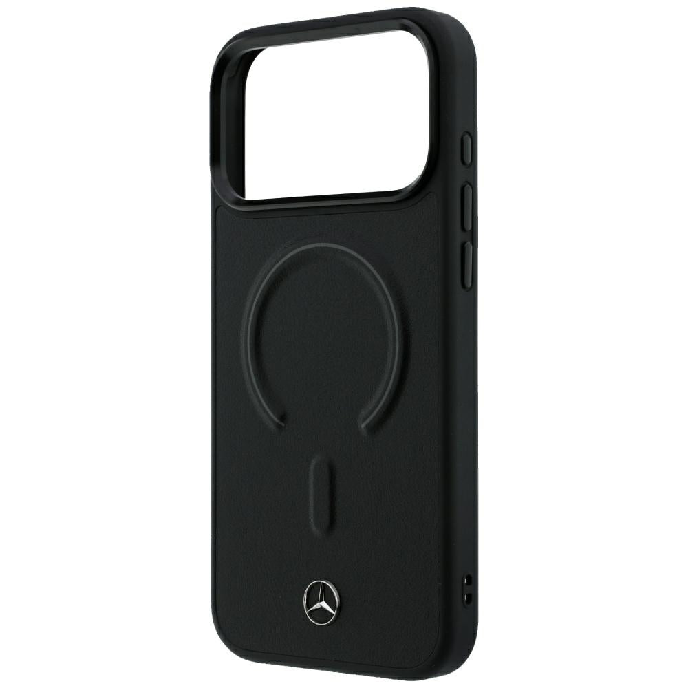 Mercedes Leather 3D MagSafe Case for iPhone 18 Pro Max / 17 Pro Max - Black_5
