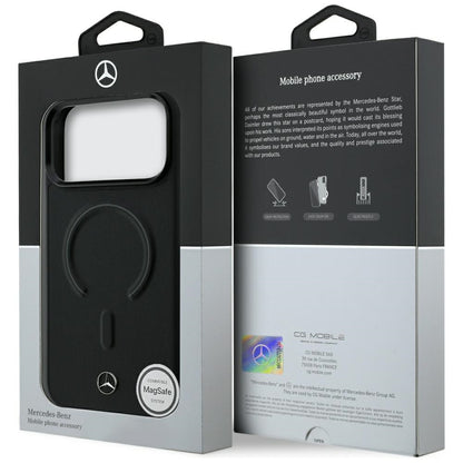 Mercedes Leather 3D MagSafe Case for iPhone 18 Pro Max / 17 Pro Max - Black_7