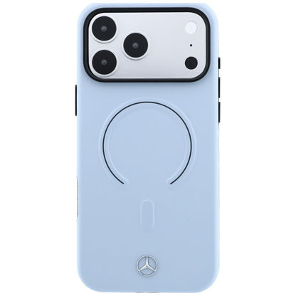 Mercedes Leather 3D MagSafe Case for iPhone 18 Pro Max / 17 Pro Max - Blue_2