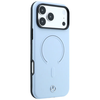 Mercedes Leather 3D MagSafe Case for iPhone 18 Pro Max / 17 Pro Max - Blue_3