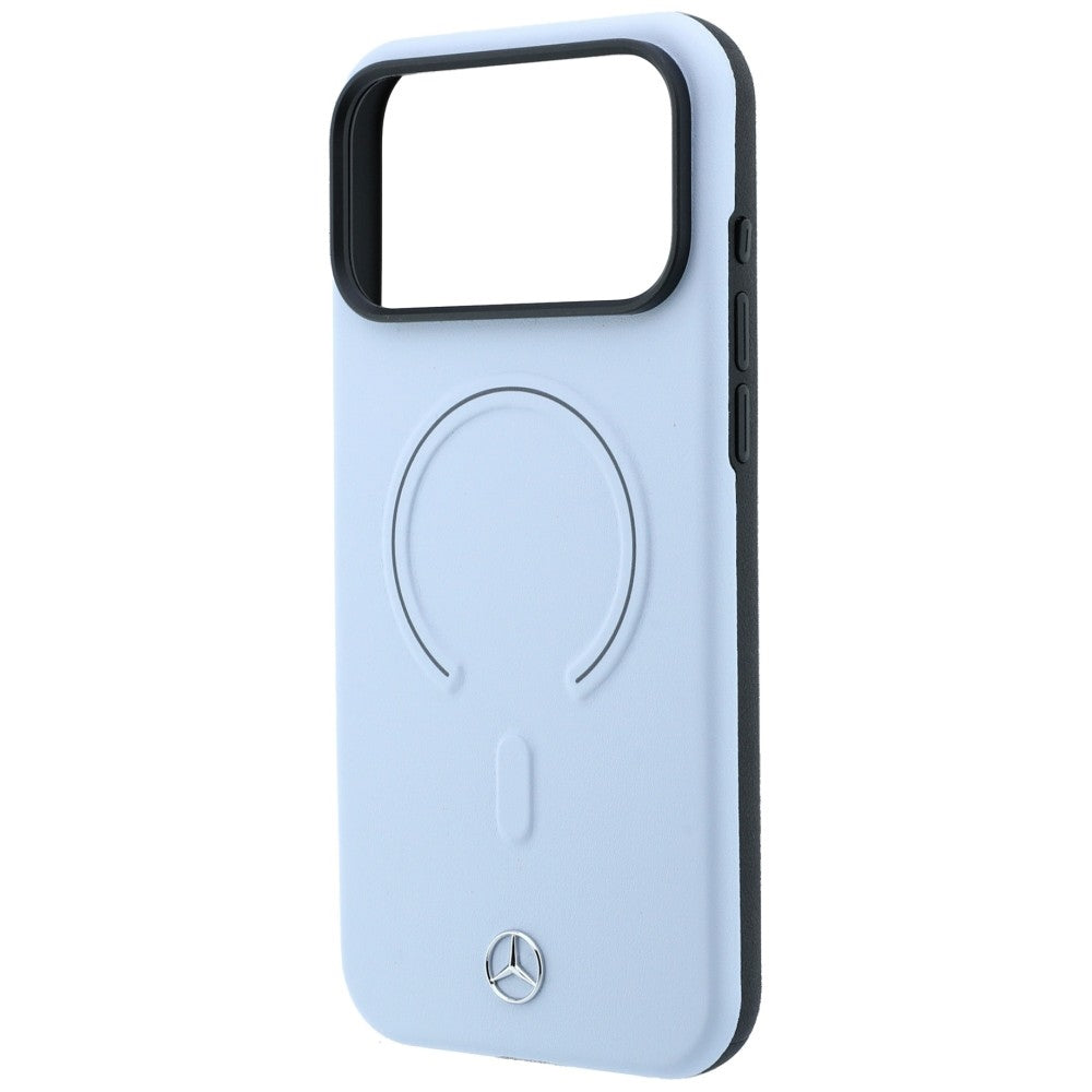 Mercedes Leather 3D MagSafe Case for iPhone 18 Pro Max / 17 Pro Max - Blue_5