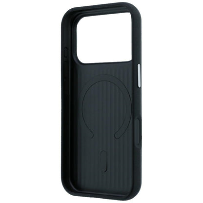 Mercedes Leather Semi Wrap Iconic Line MagSafe Case for iPhone 18 Pro Max / 17 Pro Max - Black_6