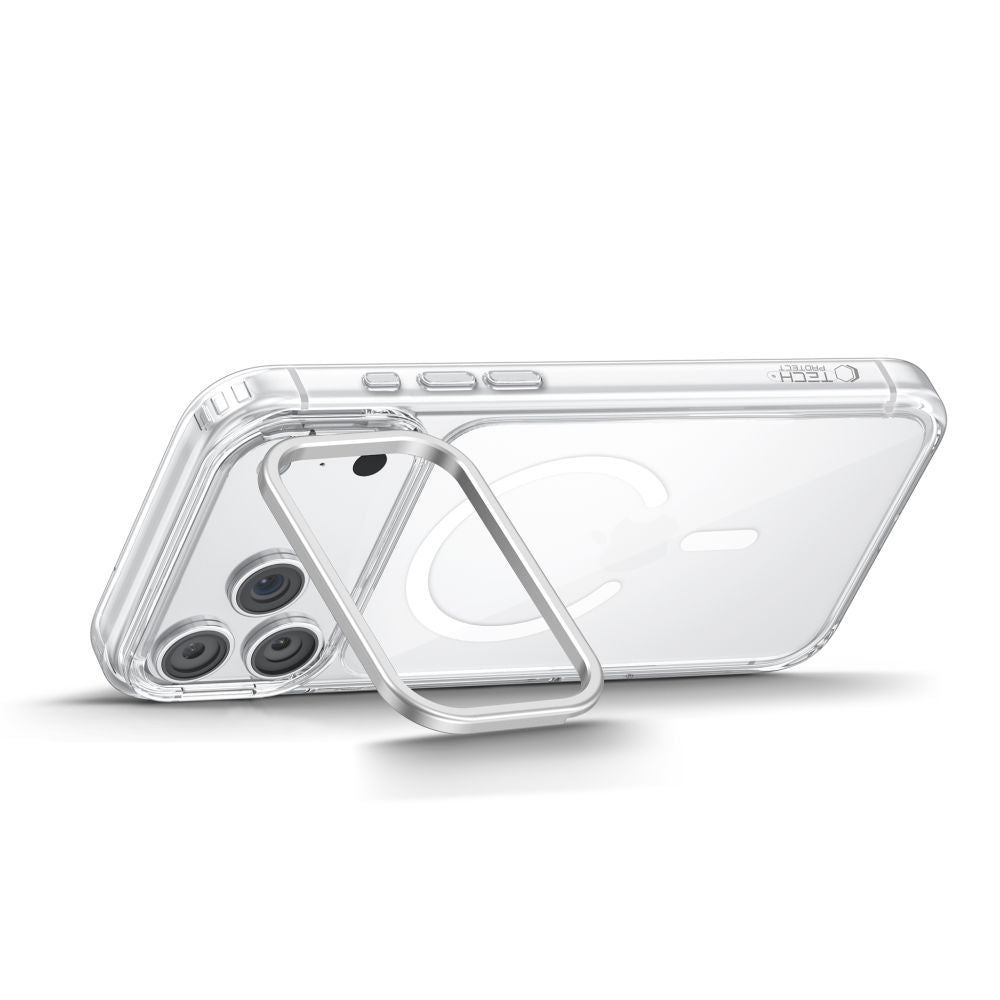 Tech-Protect MagStand MagSafe CC Case for iPhone 18 Pro Max / 17 Pro Max - Transparent_2