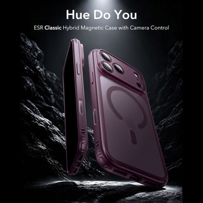 ESR Classic Hybrid MagSafe case for iPhone 18 Pro / 17 Pro - dark cherry_1