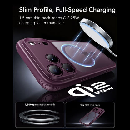 ESR Classic Hybrid MagSafe case for iPhone 18 Pro Max / 17 Pro Max - dark cherry_4