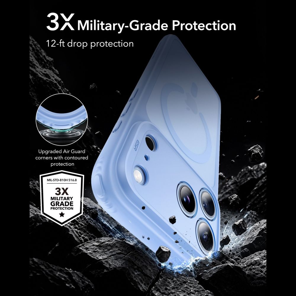 ESR Classic Hybrid MagSafe Case for iPhone 18 Pro Max / 17 Pro Max - Light Blue_2