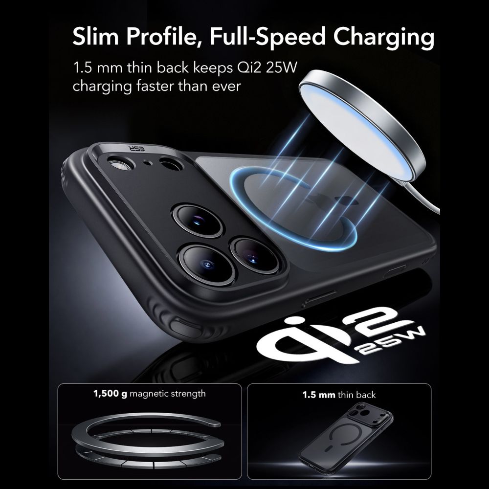 ESR Classic Hybrid MagSafe Case for iPhone 18 Pro Max / 17 Pro Max - Black_4
