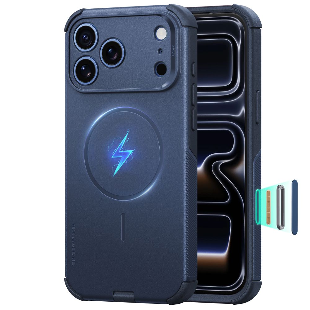 ESR Cyber ​​Tough MagSafe Case for iPhone 18 Pro Max / 17 Pro Max - Navy Blue_0