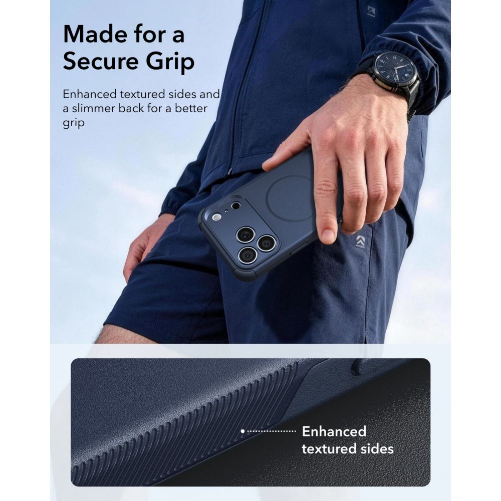 ESR Cyber ​​Tough MagSafe Case for iPhone 18 Pro Max / 17 Pro Max - Navy Blue_4