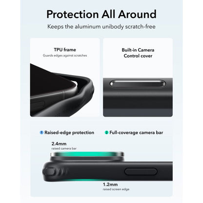 ESR Classic Hybrid Kickstand MagSafe Case for iPhone 18 Pro / 17 Pro - Clear Black_4