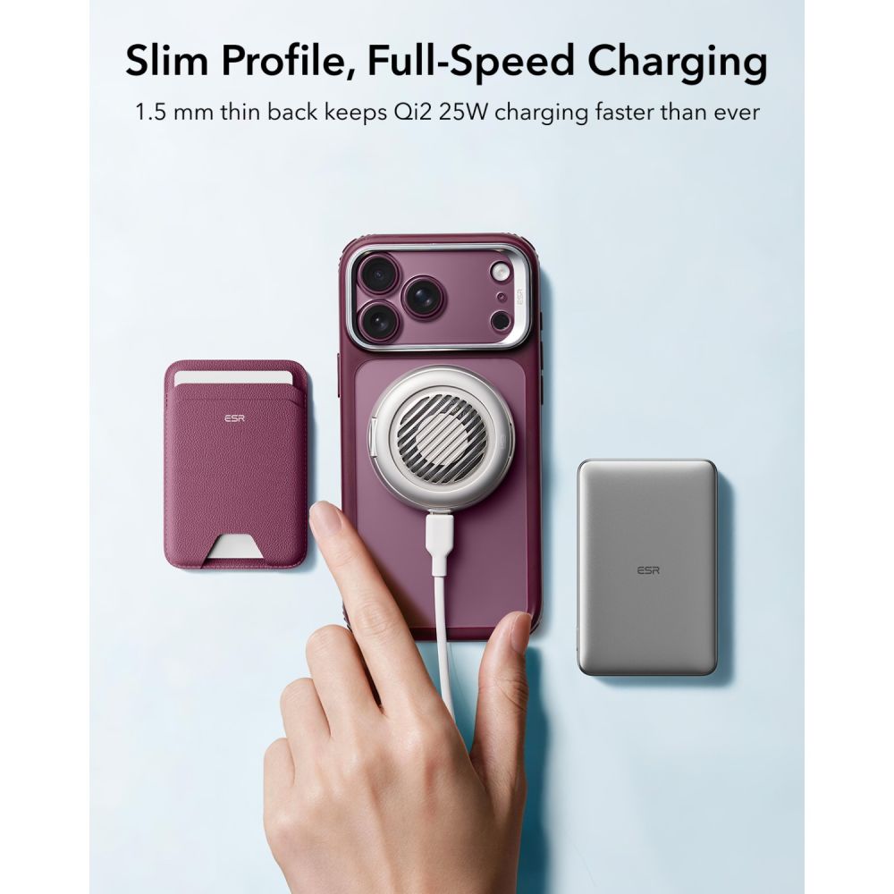 ESR Classic Hybrid Kickstand MagSafe Case for iPhone 18 Pro / 17 Pro - Dark Cherry Matte_5