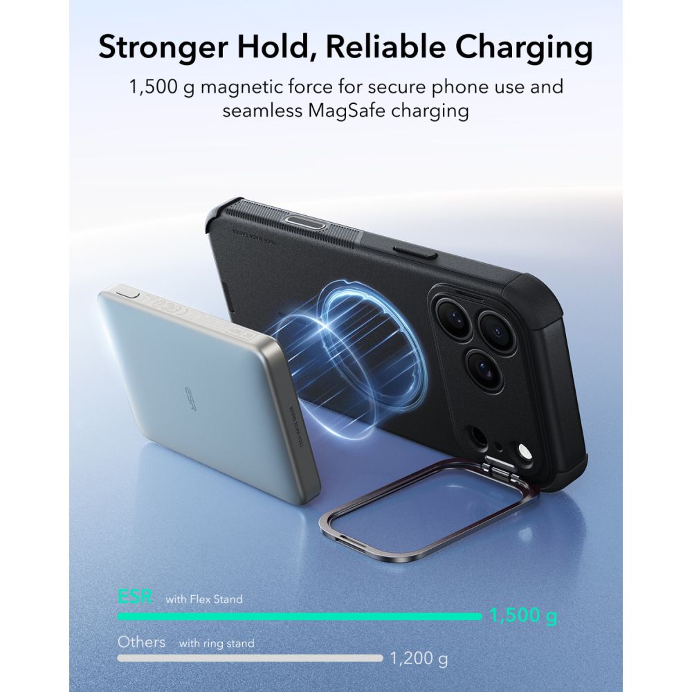 ESR Cyber ​​Tough Kickstand MagSafe Case for iPhone 18 Pro / 17 Pro - Black_6