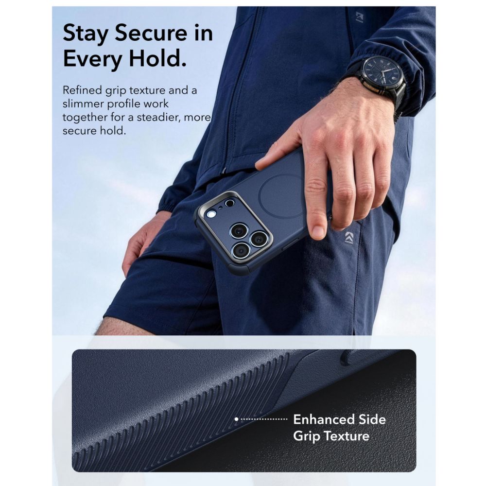 ESR Cyber ​​Tough Kickstand MagSafe Case for iPhone 18 Pro / 17 Pro - Navy Blue_5