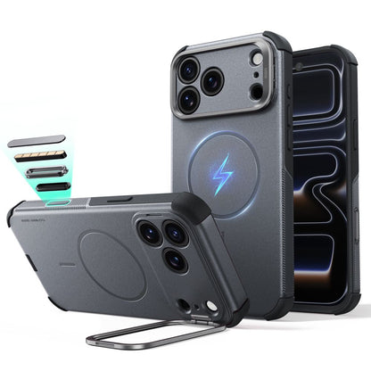ESR Cyber ​​Tough Kickstand MagSafe Case for iPhone 18 Pro / 17 Pro - Gray_0