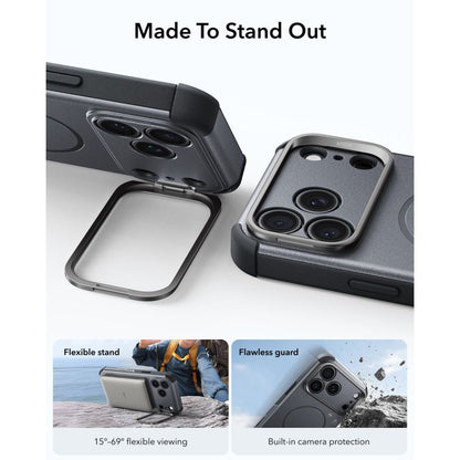 ESR Cyber ​​Tough Kickstand MagSafe Case for iPhone 18 Pro / 17 Pro - Gray_3