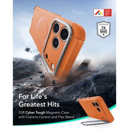 ESR Cyber ​​Tough Kickstand MagSafe Case for iPhone 18 Pro / 17 Pro - Orange_1