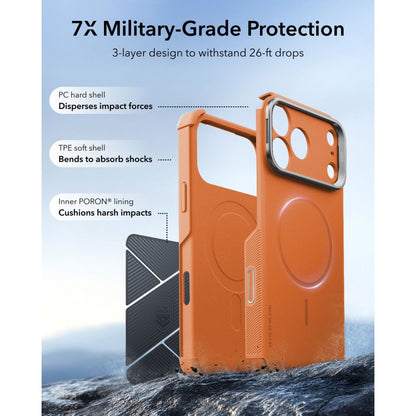 ESR Cyber ​​Tough Kickstand MagSafe Case for iPhone 18 Pro / 17 Pro - Orange_2