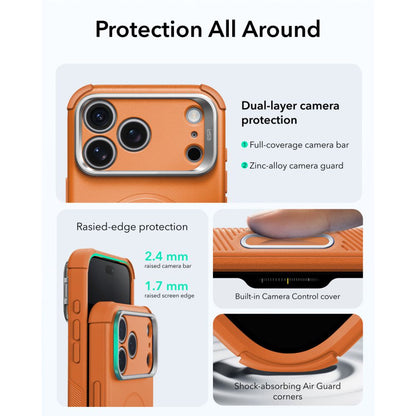 ESR Cyber ​​Tough Kickstand MagSafe Case for iPhone 18 Pro / 17 Pro - Orange_4