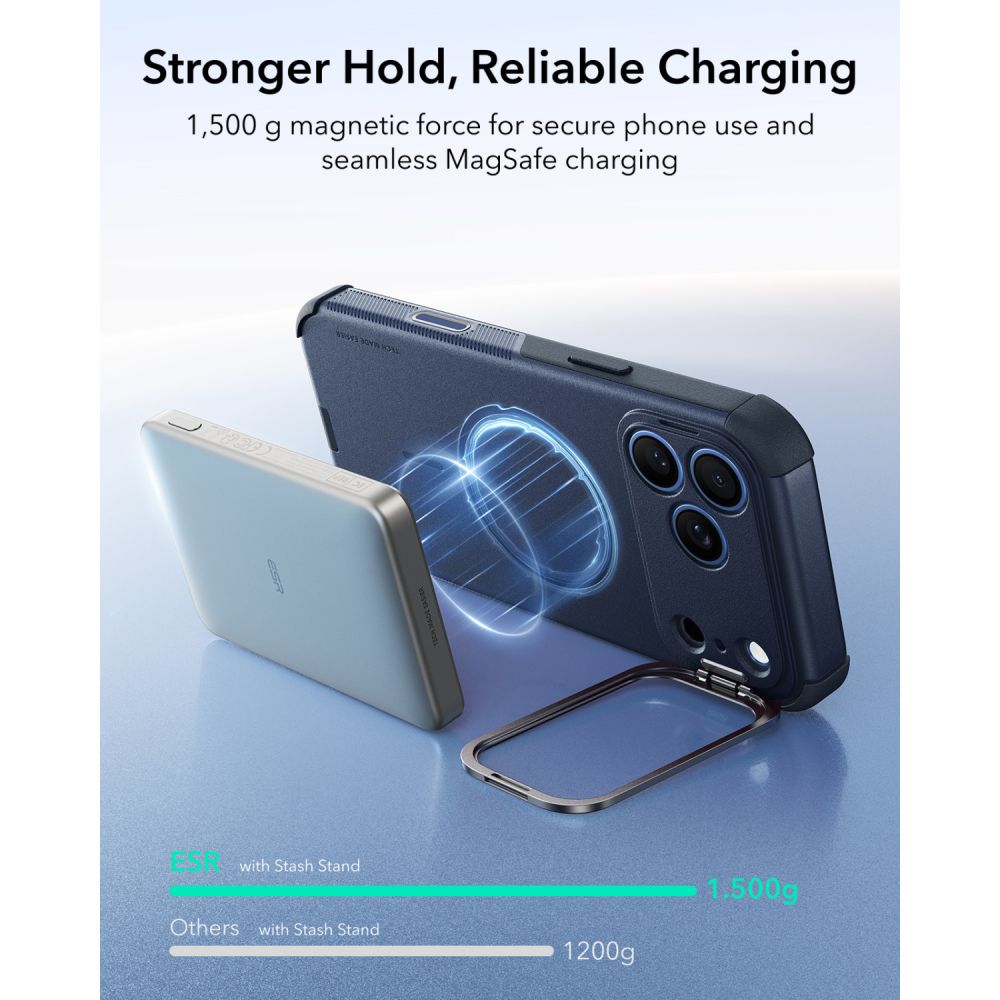 ESR Cyber ​​Tough Kickstand MagSafe Case for iPhone 18 Pro Max / 17 Pro Max - Navy Blue_6