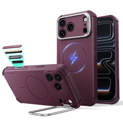 ESR Cyber ​​Tough Kickstand MagSafe case for iPhone 18 Pro Max / 17 Pro Max - dark cherry_0