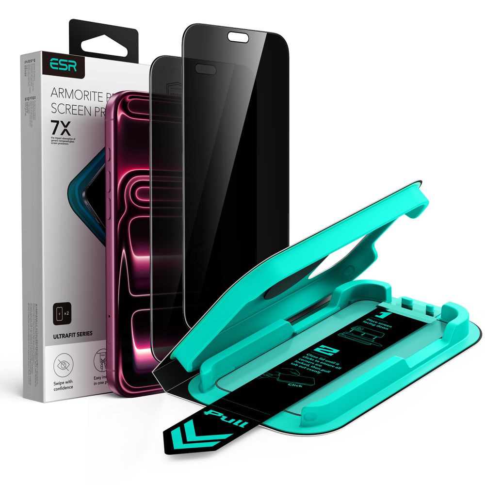ESR UltraFit Armorite Privacy 2-Pack Tempered Glass for iPhone 18 Pro_0