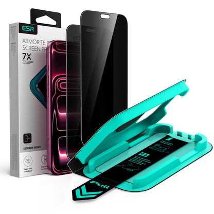ESR UltraFit Armorite Privacy 2-Pack Tempered Glass for iPhone 18 Pro_0