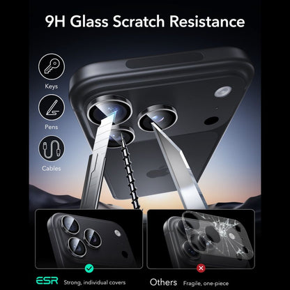 ESR Armorite Camera Protector Tempered Glass for iPhone 18 Pro / 18 Pro Max - Dark Cherry_5