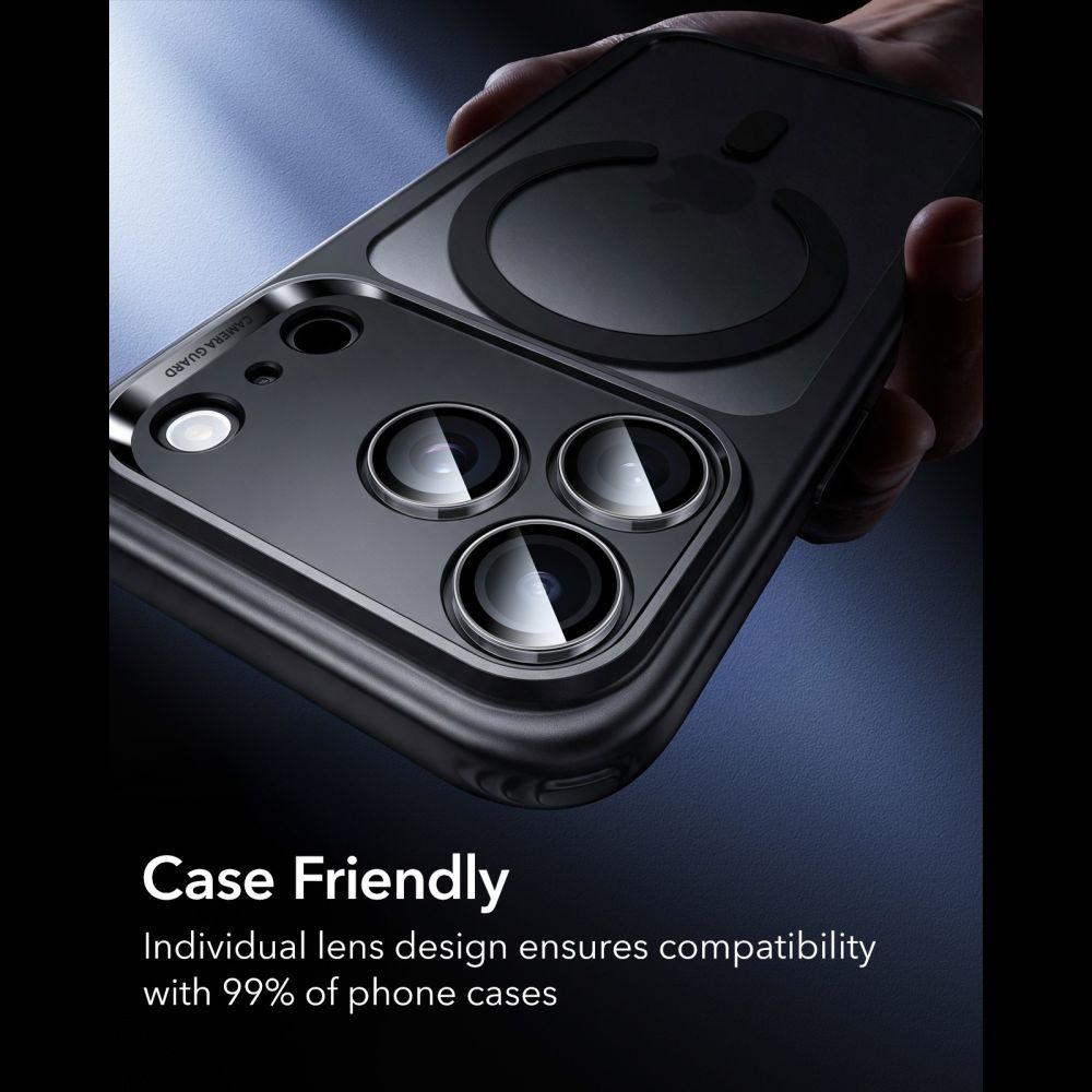 ESR Armorite Camera Protector Tempered Glass for iPhone 18 Pro / 18 Pro Max - Dark Cherry_7