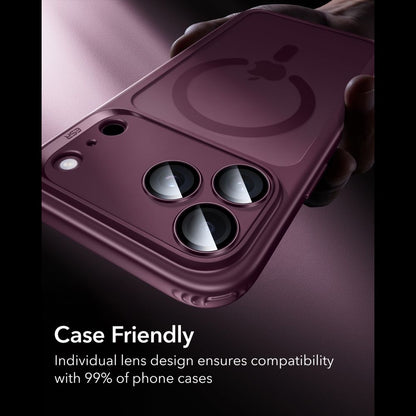 ESR Armorite Camera Protector Tempered Glass for iPhone 18 Pro / 18 Pro Max - Dark Cherry_7