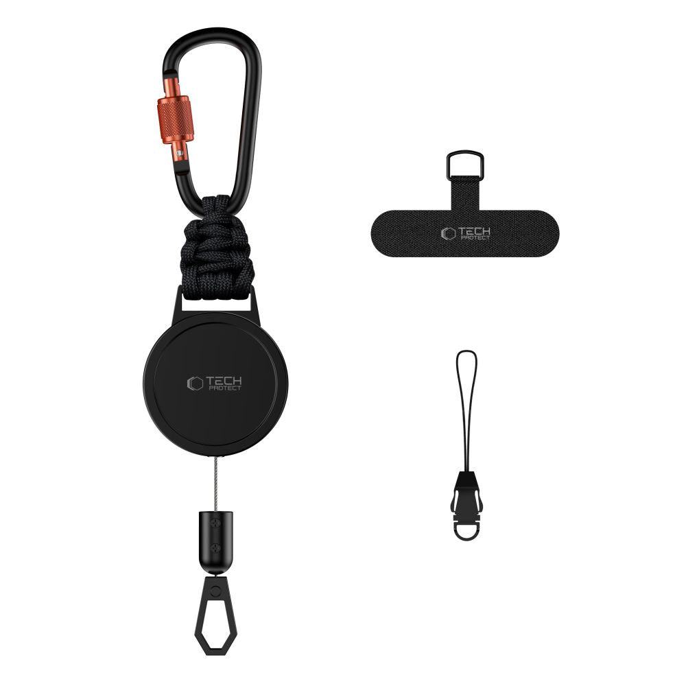Tech-Protect ATH04 UrbanLoop Lanyard - Black and Orange_0