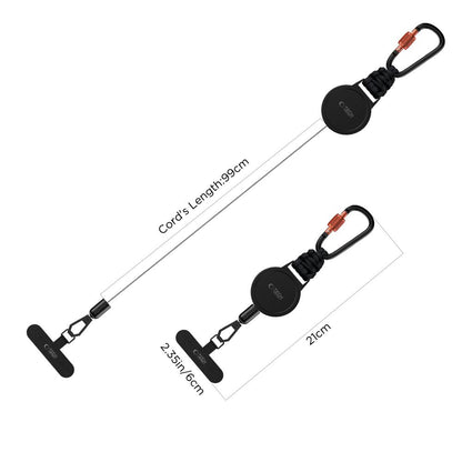 Tech-Protect ATH04 UrbanLoop Lanyard - Black and Orange_3
