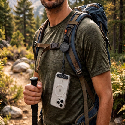 Tech-Protect ATH04 UrbanLoop Lanyard - Black and Orange_5