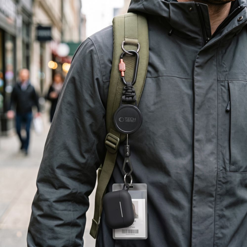 Tech-Protect ATH04 UrbanLoop Lanyard - Black and Orange_8