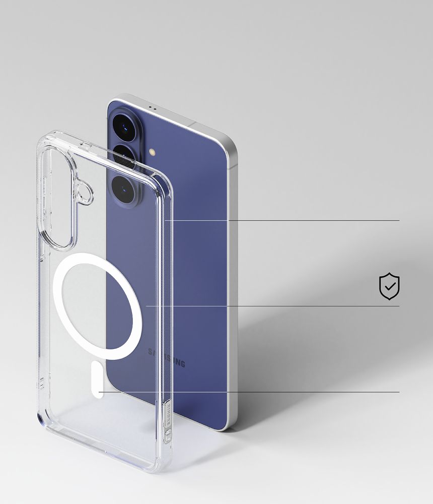 Ringke Fusion MagSafe Case for Samsung Galaxy S26 FE - Clear_6