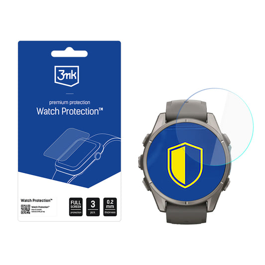 Hybrid glass for the display of the 3mk Watch Protection FlexibleGlass smartwatch for Garmin Fenix ​​9 43 mm_0