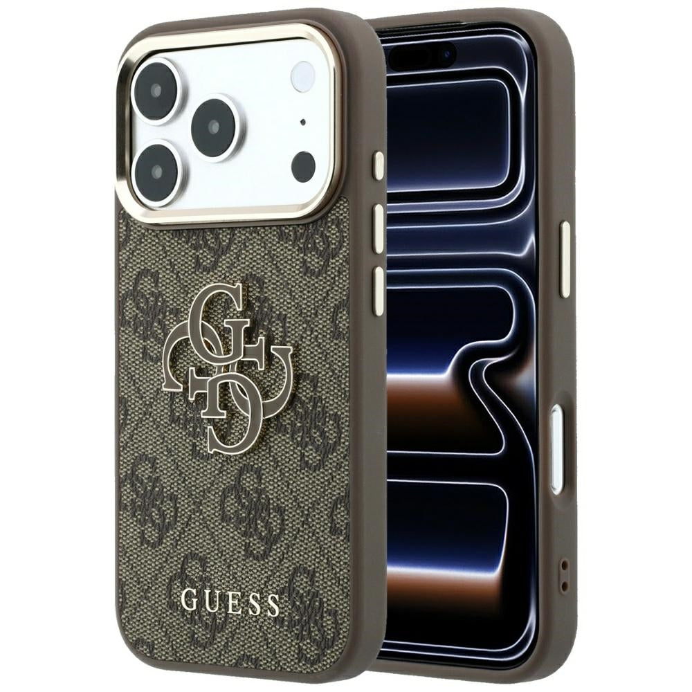 Guess 4G &amp; Big Resin Logo Case for iPhone 17 Pro Max / 18 Pro Max - Brown_0