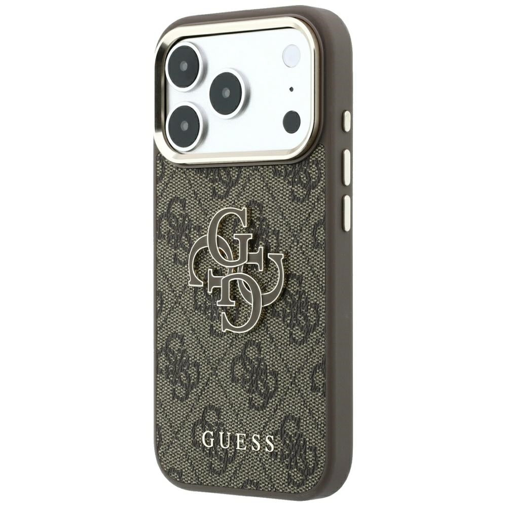 Guess 4G &amp; Big Resin Logo Case for iPhone 17 Pro Max / 18 Pro Max - Brown_1