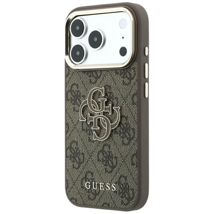 Guess 4G &amp; Big Resin Logo Case for iPhone 17 Pro Max / 18 Pro Max - Brown_1